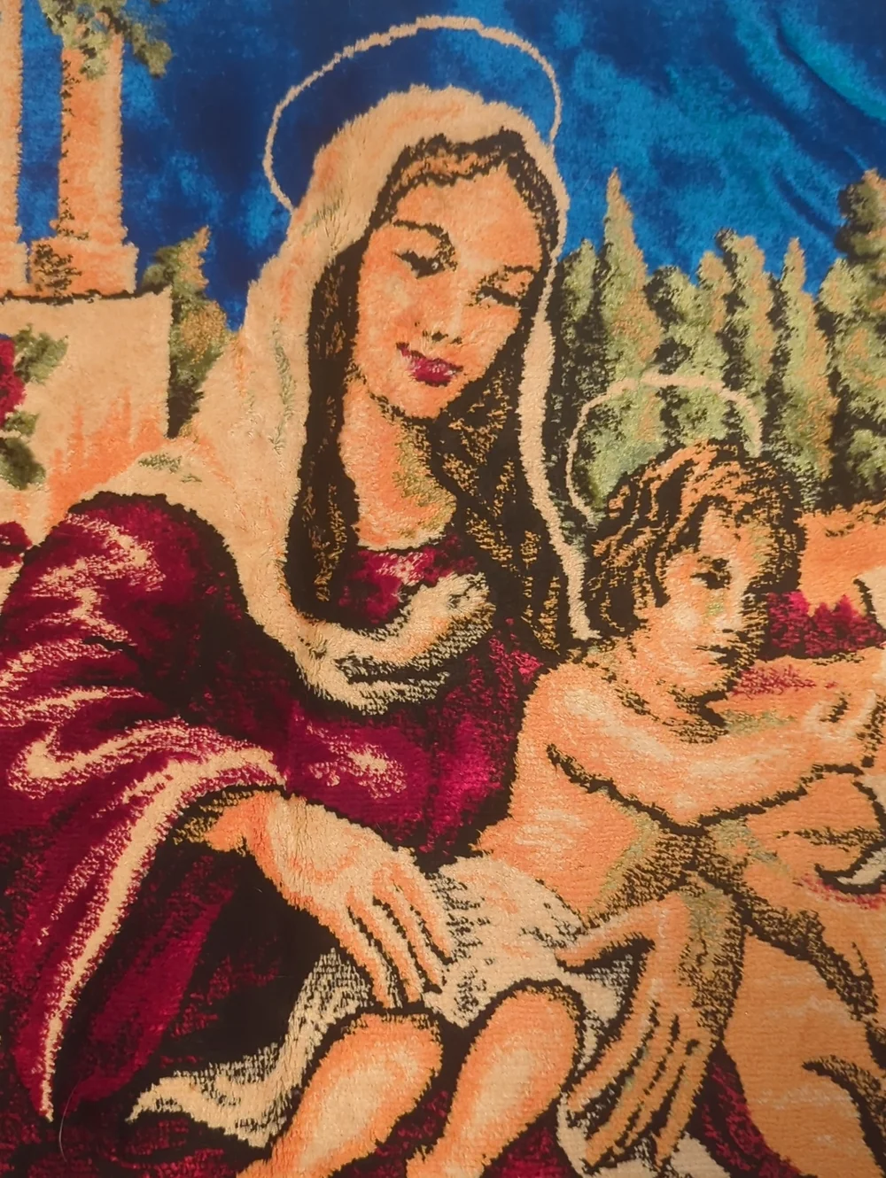 Vintage Holy Family TAPESTRY 39